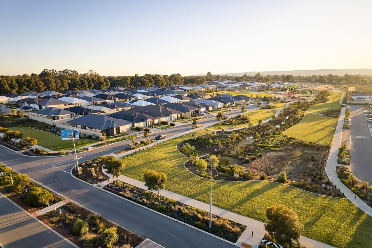 Aerial view of Brookfield, Victoria