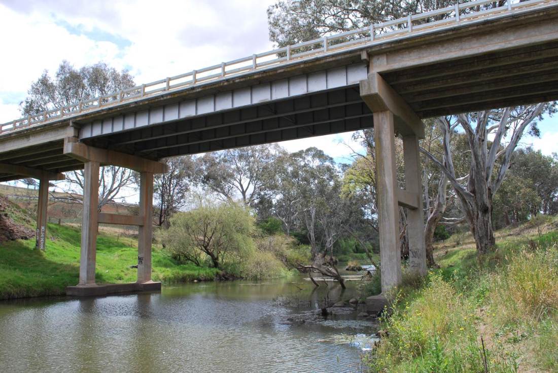Werribee River bridge at Exford, Melton Shire, Victoria
