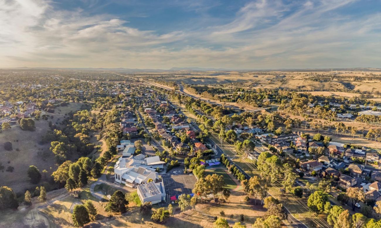 Aerial view of Keilor, Victoria