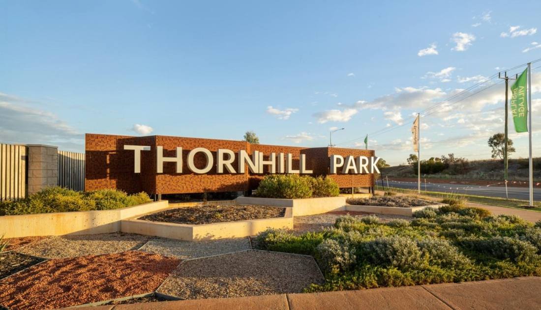 Thornhill Park estate entrance sign, Melton, Victoria